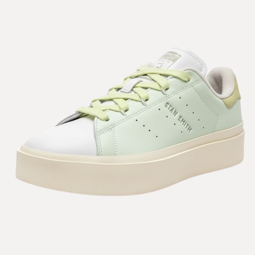 Adidas Stan Smith Bonega Platform Sneakers Mint Green Leather Womens 5.5M